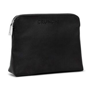 Crunchi Jetsetter Luxury Vegan Makeup Bag Black